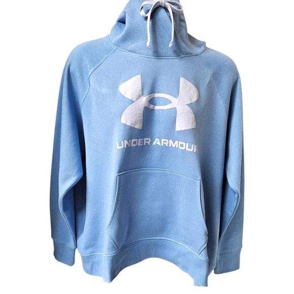 Under Armour Plus Rival Fleece Sweatshirt & UA Meridian Fitted Leggings Set 3X - Picture 2 of 16